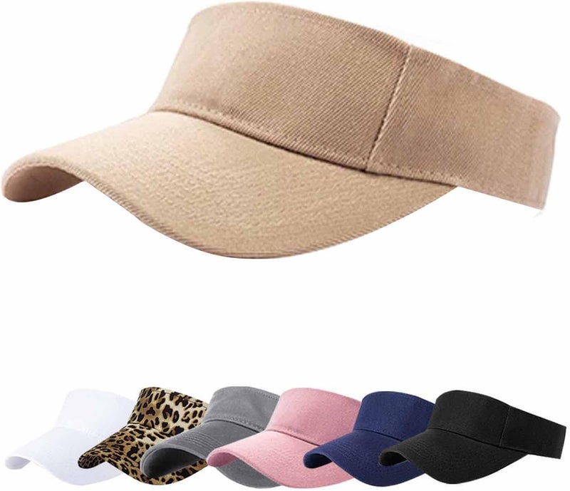AZJ Store Sun Visor Hats for Women Men Adjustable UV Protection Outdoor Sports Golf Running Sun Caps - Image 1